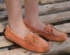 Picture of Panache Boys Lace Moccasin Burnt Orange Suede