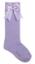 Picture of Carlomagno Socks Double Satin Bow Knee High - Lilac