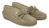 Picture of Panache Boys Lace Moccasin Pebble Beige Suede