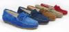 Picture of Panache Boys Lace Moccasin Nuit Blue Suede