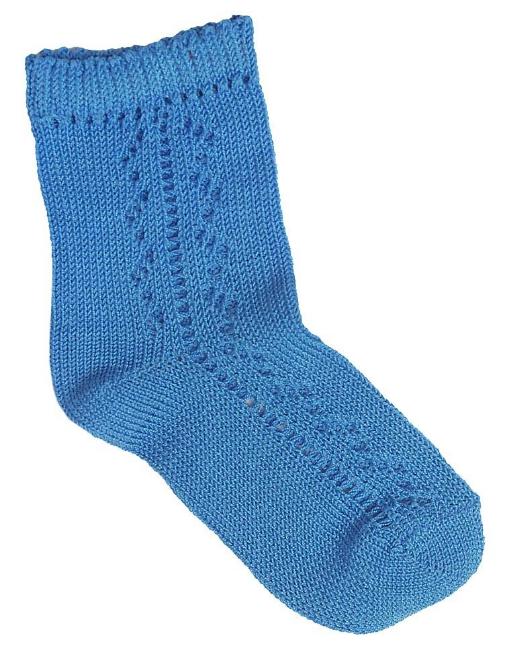Picture of Carlomagno Socks Lacey Knit Ankle Socks Azul