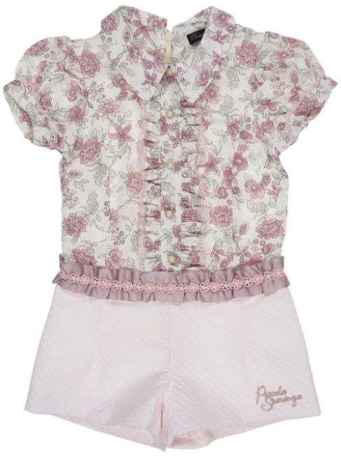 Picture of Piccola Speranza Girls Floral Playsuit