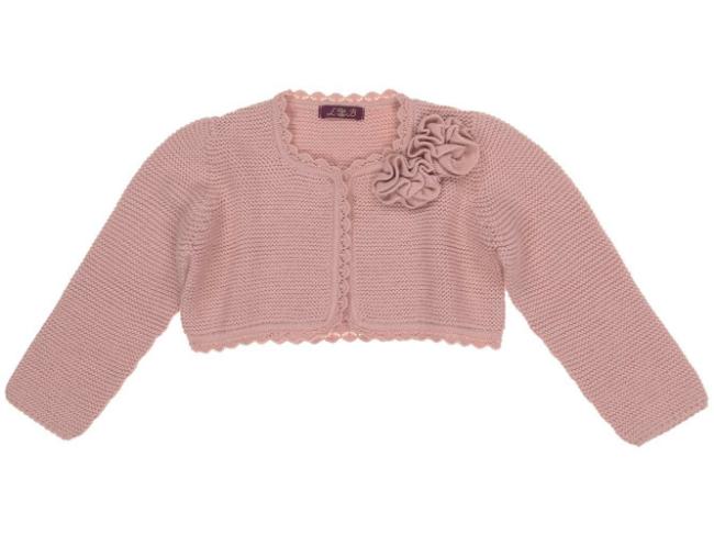 Picture of  Loan Bor Girls Knitted Bolero Cardigan Pink