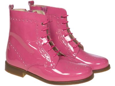 Picture of Panache Bonnie Lace Up Boot With Zip Fuchsia Pink