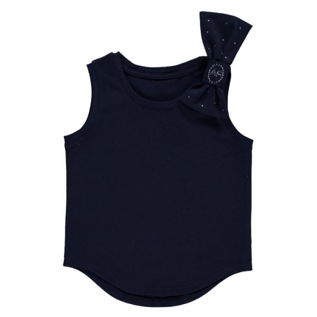Picture of Angel's Face Sleeveless Bow Top Navy Blue