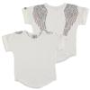Picture of Angel's Face Short Sleeve Sequin Wings Slouch Top Snowdrop