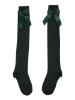 Picture of Carlomagno Socks Overknee Sock Satin Bow - Green