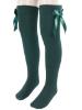 Picture of Carlomagno Socks Overknee Sock Satin Bow - Green