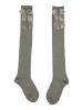 Picture of Carlomagno Socks Overknee Sock Satin Bow - Grey