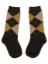 Picture of Carlomagno Socks Harlequin Knee High Sock - Brown