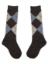 Picture of Carlomagno Socks Harlequin Knee High Sock - Grey