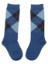 Picture of Carlomagno Socks Harlequin Knee High Sock - Blue