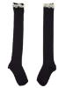 Picture of Carlomagno Socks Overknee Sock Lace Top - Navy