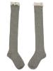 Picture of Carlomagno Socks Overknee Sock Lace Top - Grey