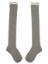 Picture of Carlomagno Socks Overknee Sock Lace Top - Grey