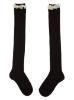 Picture of Carlomagno Socks Overknee Sock Lace Top - Black