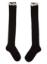 Picture of Carlomagno Socks Overknee Sock Lace Top - Black