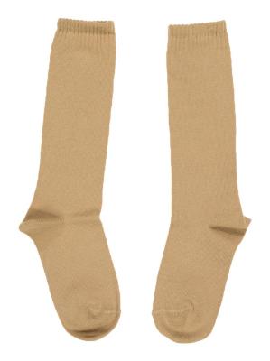 Picture of Carlomagno Socks Plain Knee High Sock - Camel