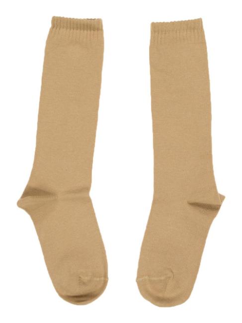 Picture of Carlomagno Socks Plain Knee High Sock Camel