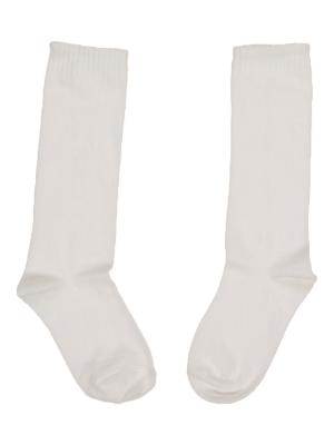 Picture of Carlomagno Socks Plain Knee High Sock White