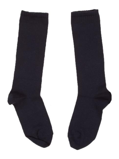 Picture of Carlomagno Socks Plain Knee High Sock Navy