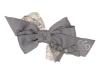 Picture of Piccola Speranza Large Grosgrain & Lace  Hair Bow Grey