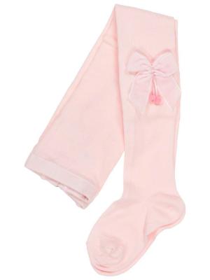 Picture of Condor Socks Tights With Velvet Bow - Pink