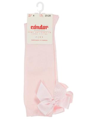 Picture of Condor Socks Knee High Socks With Back Grosgrain Bow Pink