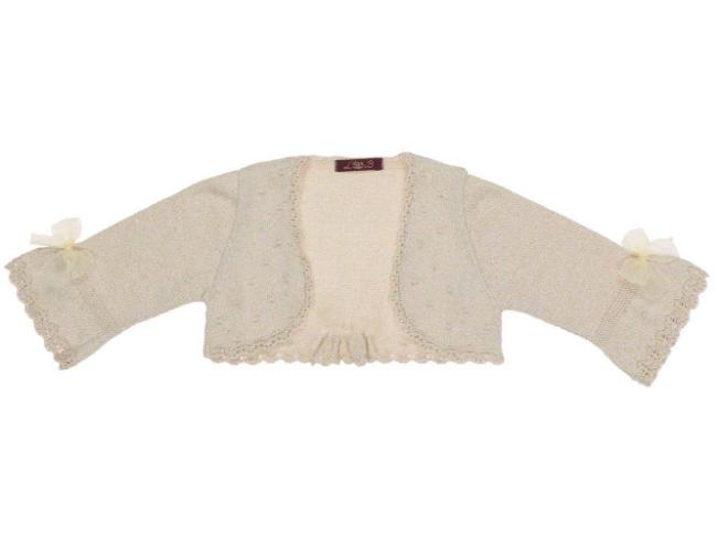 Picture of Loan Bor Girls Knitted Bolero Cardigan Gold