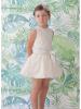 Picture of Loan Bor Cream Lace Dress With Green Flower Sash