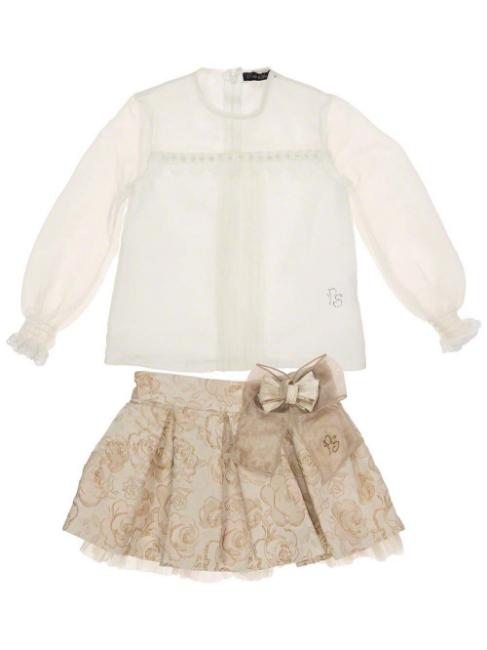 Picture of Piccola Speranza Organza Blouse Brocade Skirt Set