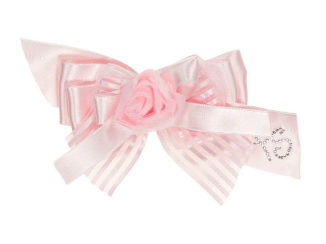 Picture of Piccola Speranza Pink Ribbon With Rose Hairclip