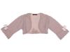 Picture of Loan Bor Girls Knitted Bolero Cardigan With Bows Dusky Pink