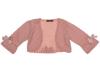 Picture of Loan Bor Girls Knitted Bolero Cardigan With Bows Salmon