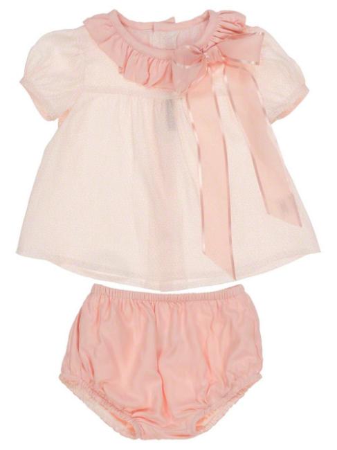 Picture of Loan Bor Toddler Girls Silky Blouse & Jam Pant Set Pink