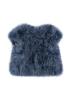 Picture of Angel's Face Marabou Feather Jacket Denim Blue