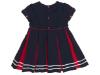 Picture of Loan Bor Girls Pleated Dress Navy Red