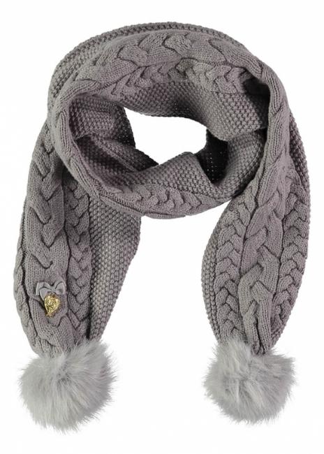 Picture of Angel's Face Pom Pom Scarf Ash Grey