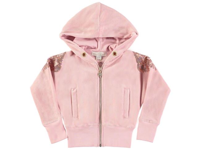 Picture of Angel's Face Sequin Wings Hoody Vintage Rose