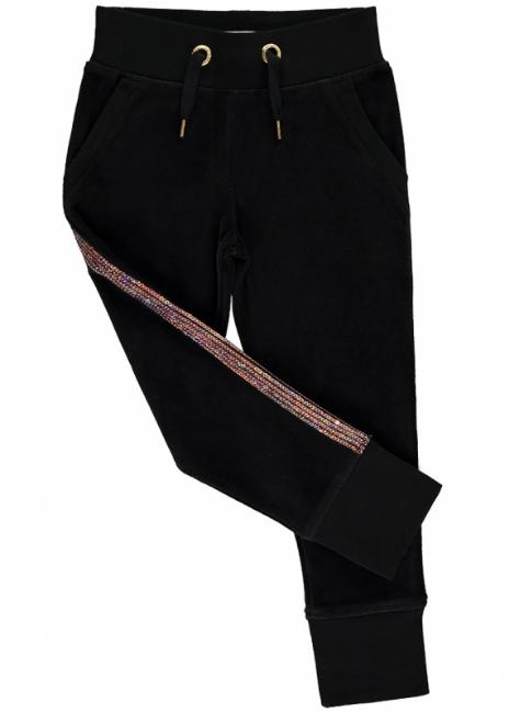 Picture of Angel's Face Sequin Joggers Black