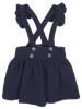 Picture of Loan Bor Girls Bow Blouse Pinafore Set Ivory Navy