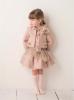 Picture of Loan Bor Girls Blouse Skirt Set Camel Pink