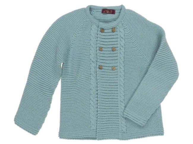 Picture of Loan Bor Boys Knitted Cardigan Turquoise