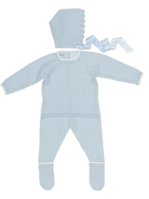 Picture of Carmen Taberner Baby Ben 3 Piece Set Blue White