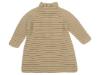 Picture of Carmen Taberner Girls Knitted Ribbed Coat Gold
