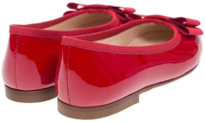 Picture of Panache Ballerina Bow Pump - Red Patent