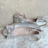 Picture of Panache Double Bow Ankle Strap - Metallic Silver