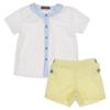 Picture of Loan Bor Toddler Boys Shirt Shorts Set Blue Lemon
