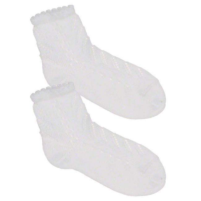 Picture of Condor Socks Pearl Openwork Ankle Socks White