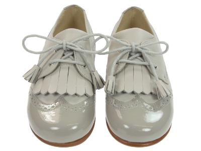 Picture of Panache Boys Fringe And Tassel Shoe Ice - Grey